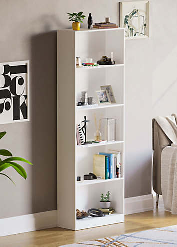 View of Vida Designs Cambridge 5 Tier Extra Large Bookcase | Curvissa