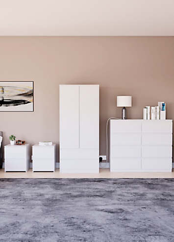 Vida Designs Denver 4 Piece Bedroom Set | Curvissa
