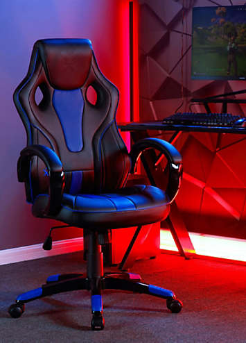 Red and blue gaming chair discount