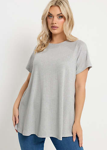 Touch Ribbed Open Yours Curve Soft Touch Ribbed Top | Curvissa
