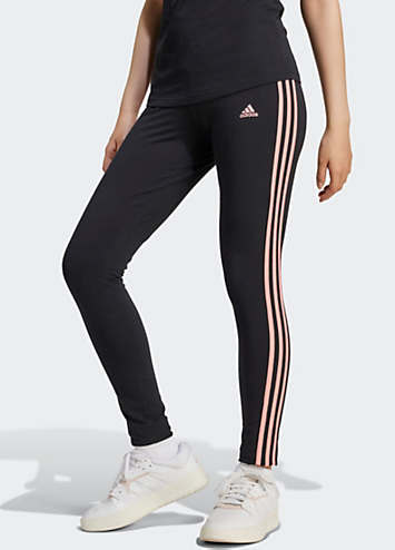 adidas leggings black stripes
