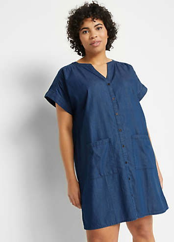 Curvissa denim clearance dress