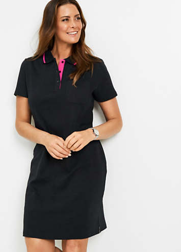 bonprix Cotton Polo Dress Curvissa