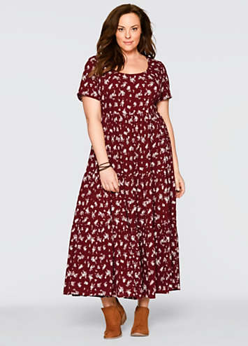 bonprix Floral Print Maxi Summer Dress Curvissa