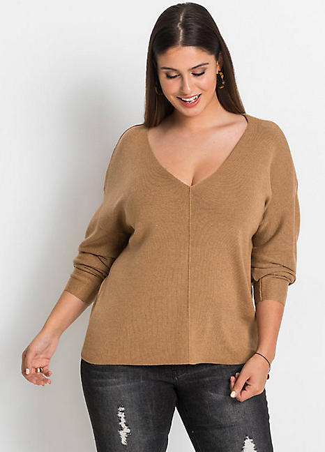 Baggy v neck on sale jumper