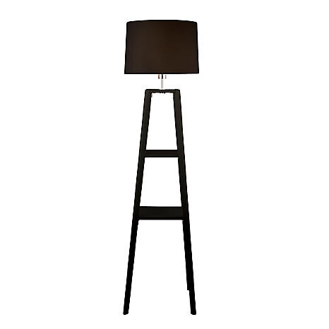 Shelved tripod floor deals lamp