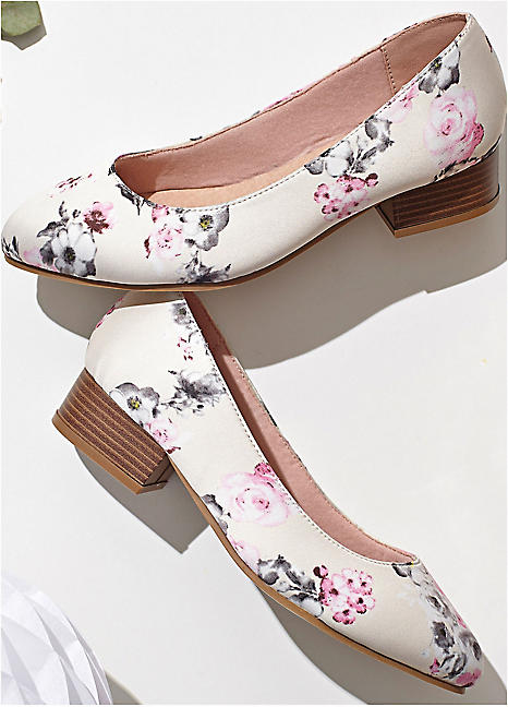 bonprix Floral Heels