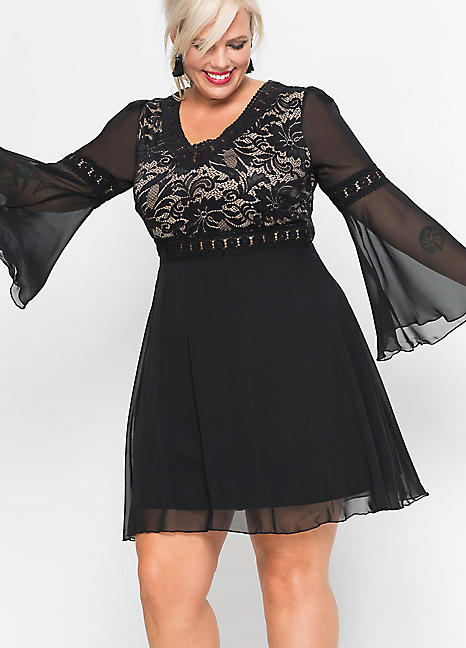 bonprix Lace Bodice Dress