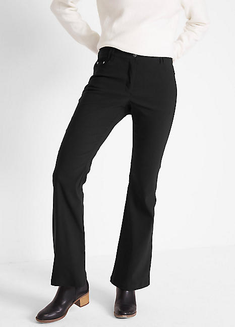 Bootcut Bengaline Trousers by Bonprix | Curvissa