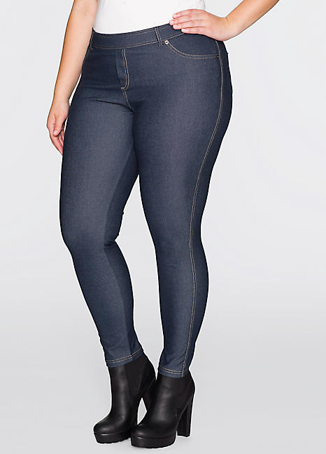 Le Bourget Denim Look Butterfly Leggings In Stock At UK Tights