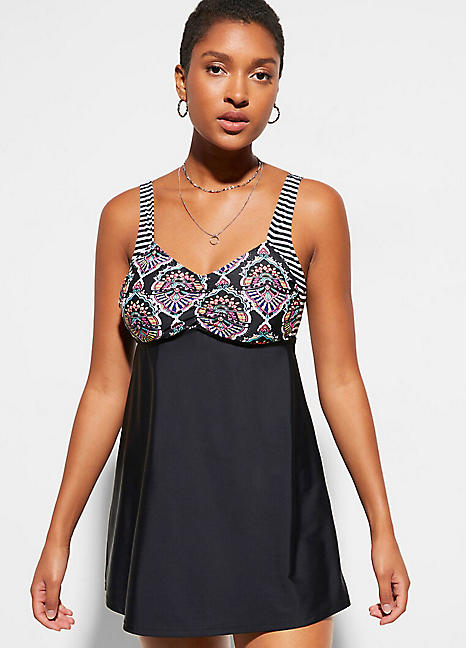 Bonprix Floral Print Tankini Set