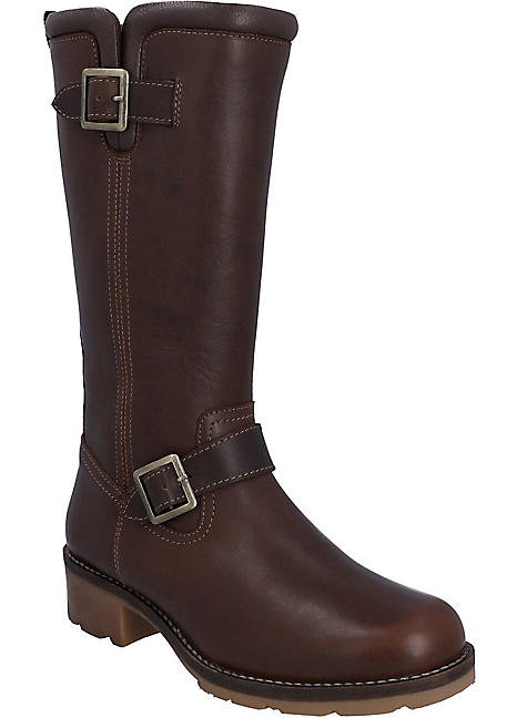 Hunter Brown Iona Tall Boots Curvissa