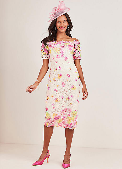 Floral 2025 bardot dress