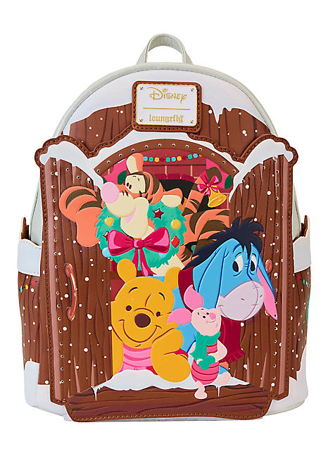 Loungefly Disney Winnie The Pooh Christmas Scene Mini Backpack Curvissa