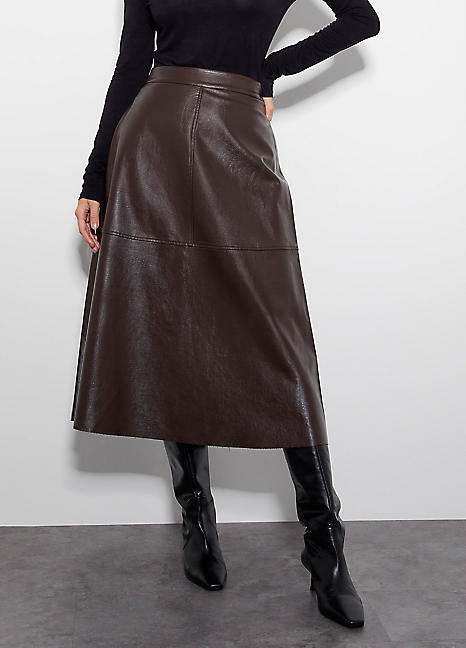 Pu leather skirt best sale