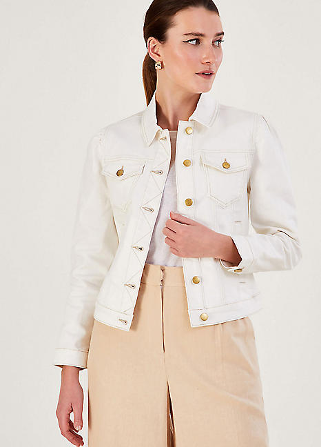 Buttoned Stretch Cotton Jacket by bonprix