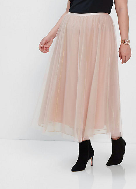 net skirt maxi