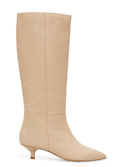 Suede knee high boots best sale kitten heel