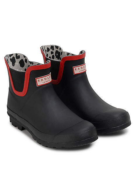 Radley London Black Alba Place Alba Lo Low Wellingtons