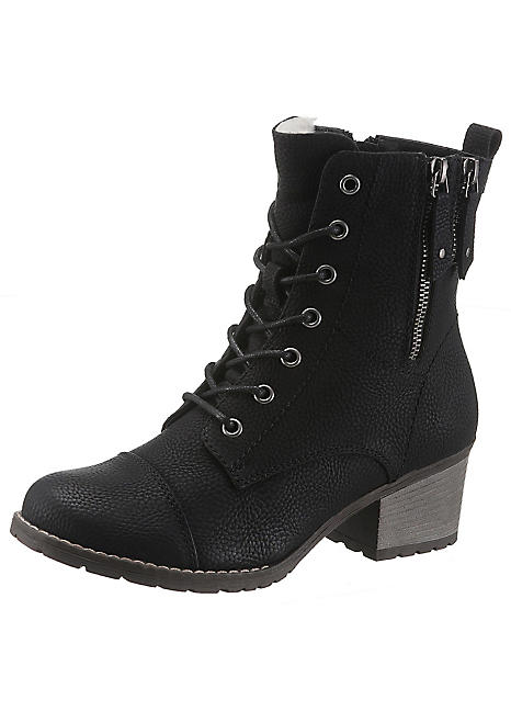 rieker lace up ankle boots
