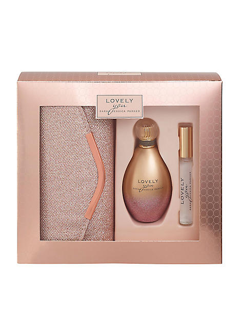 Sarah jessica parker lovely sale gift set with clutch bag