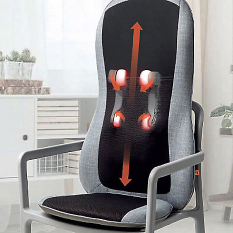 Sharper Image Shiatsu Massage Chair Cushion Curvissa