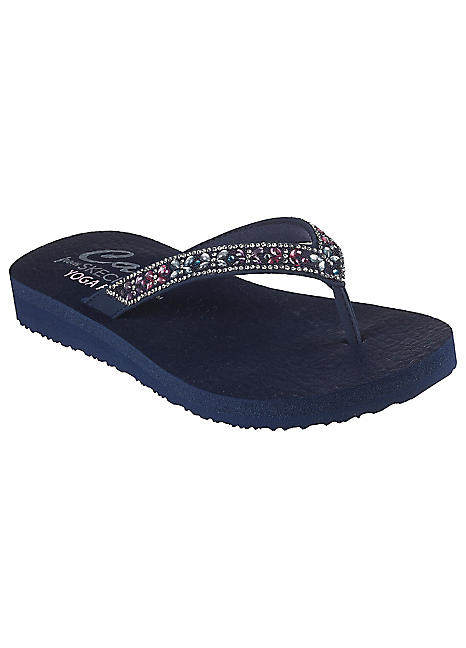 skechers diamante flip flops