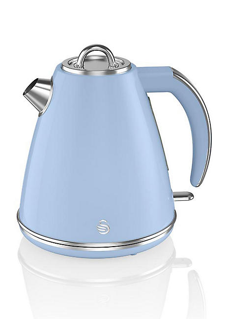 Swan SK19020BLN Retro Jug Kettle Blue Curvissa - Main Image