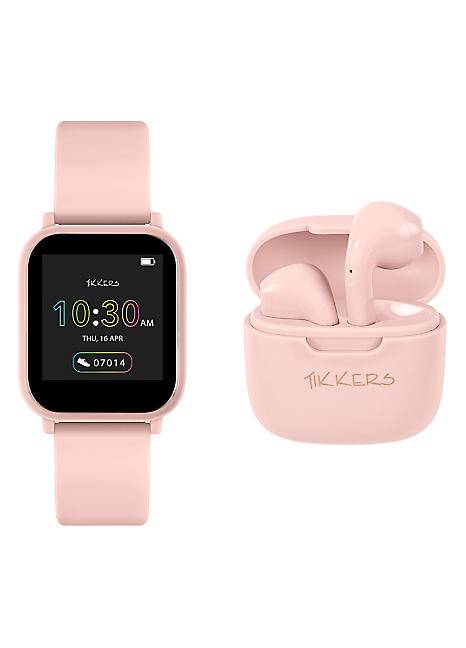 Tikkers Teen Series 10 Nude smart Watch Earbuds Set TKS10 0001