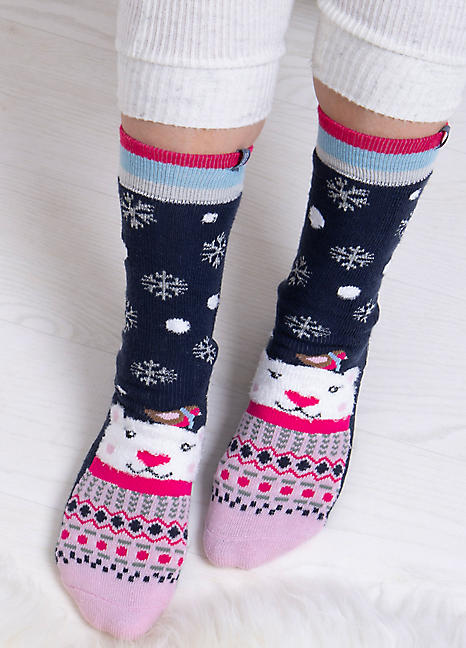 Ladies christmas slipper on sale socks