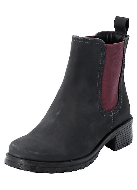 stretch flat ankle boots