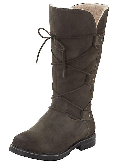 wide leg winter boots