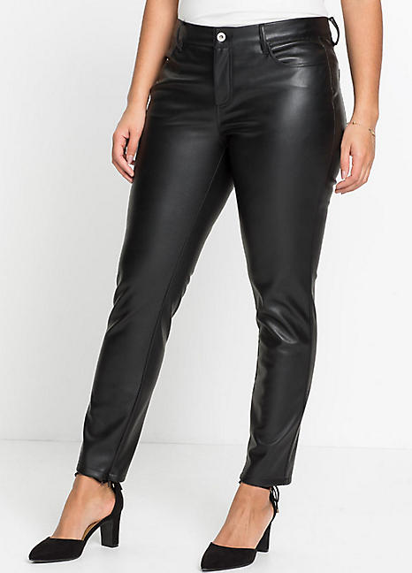 pleather trousers