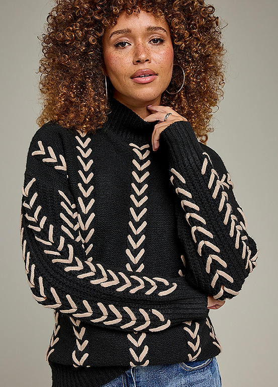 Freemans-Black-Chunky-Stitch-