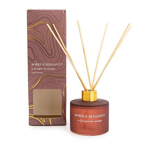 Candlelight Amber & Bergamot Reed Diffuser Curvissa