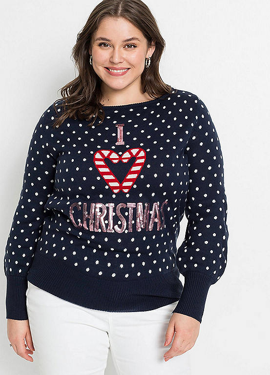Christmas Dotty Jumper Bon Prix