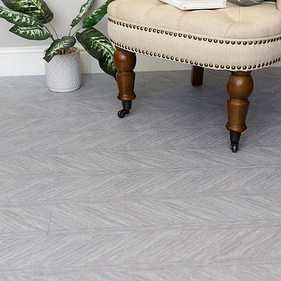 dcfix Herringbone Grey Peel & Stick Selfadhesive Rigid Vinyl Floor