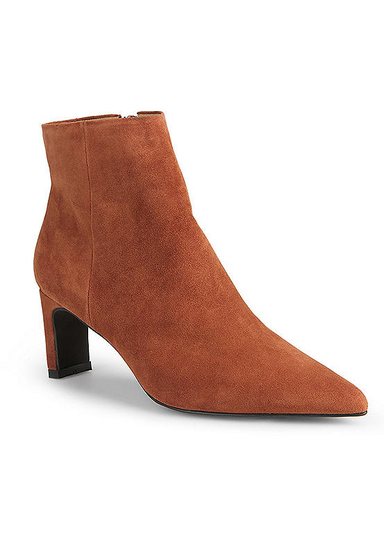 Freemans Suede Smart Heeled Ankle Boots