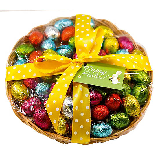 Gift Basket Of Assorted Praline Filled Belgian Chocolate Easter Mini ...