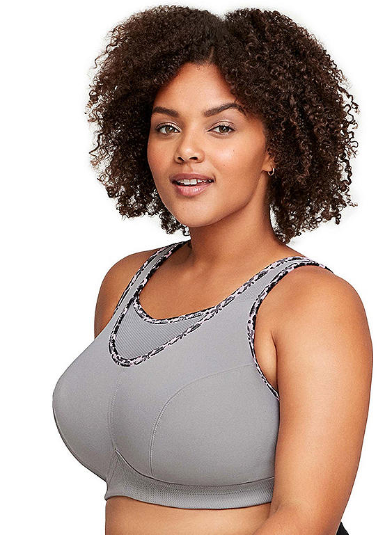 Glamorise Full Figure Plus Size No Bounce Camisole Wirefree Sports Bra Curvissa