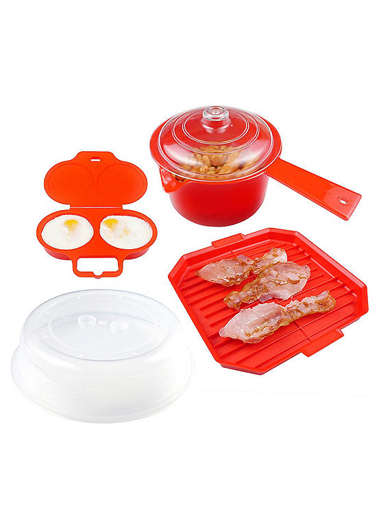 Good2Heat Microwave Cookware 4 Piece Breakfast Set | Curvissa
