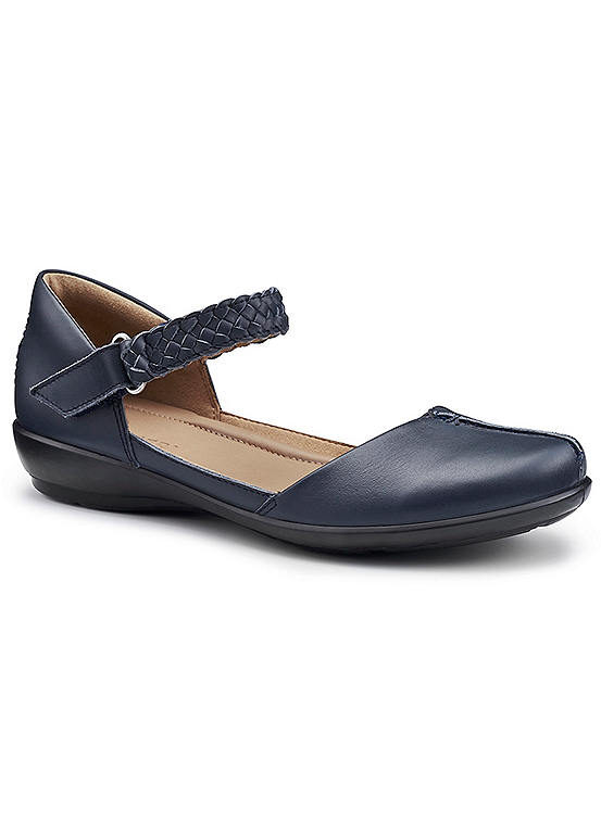 Hotter Lake Denim Navy Wide Women’s Casual Shoes | Curvissa