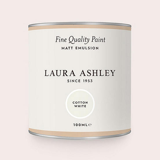 Laura Ashley Cotton White Paint Curvissa