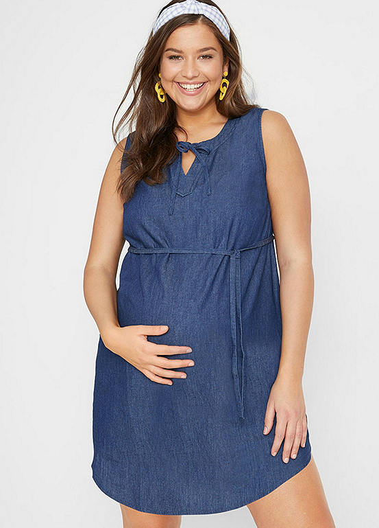 Maternity Denim Dress by bonprix Curvissa