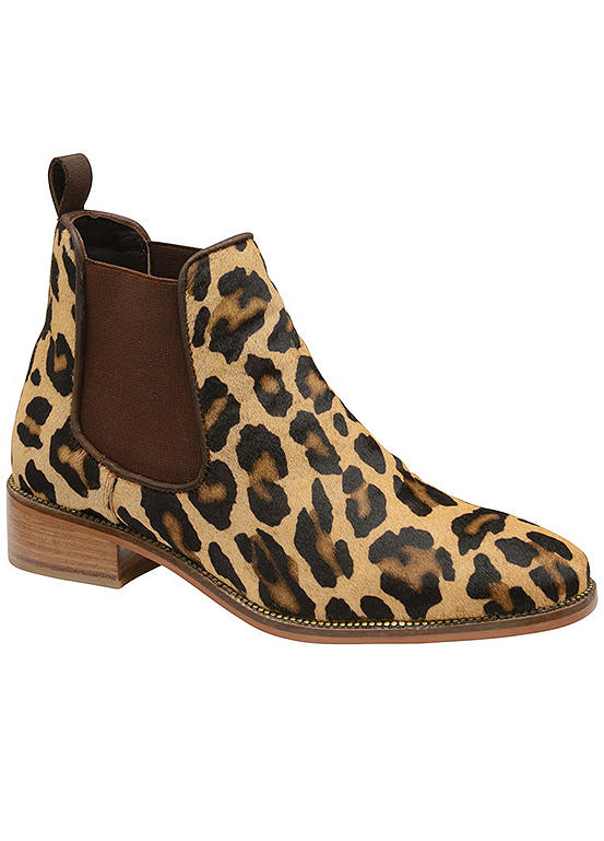 Ravel Leopard Chelsea Boots