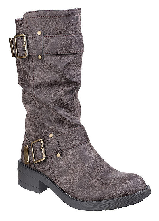 Rocket Dog Brown Trumble Biker Boots Curvissa