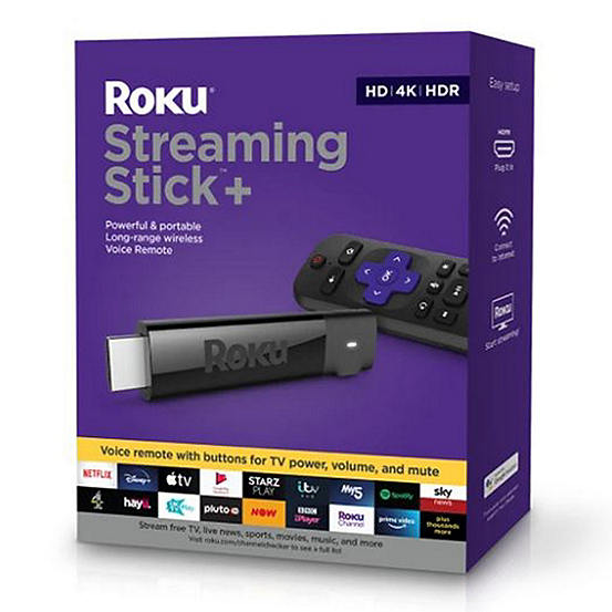 Roku Streaming Stick+ HD/4K/HDR Streaming Stick with Voice Remote ...