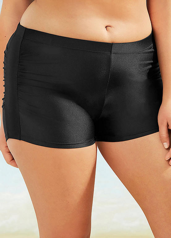 Ruched Bikini Shorts by bonprix Curvissa