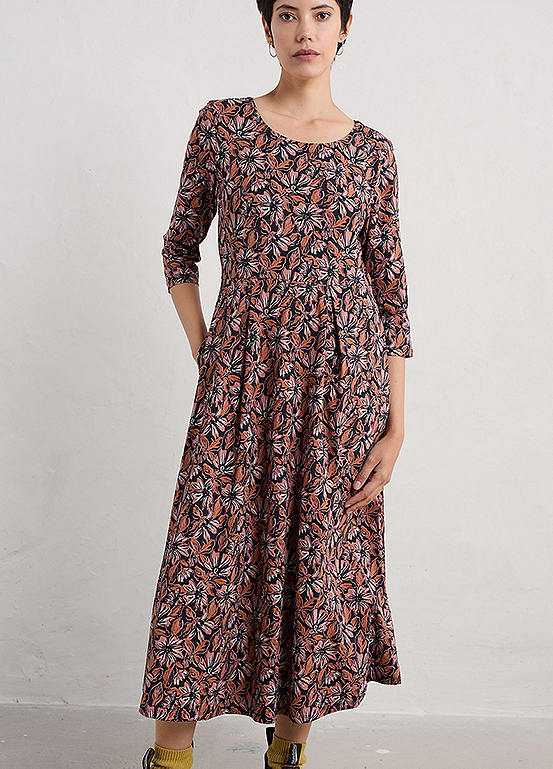 Seasalt Cornwall Pink Veronica Midi Dress | Curvissa