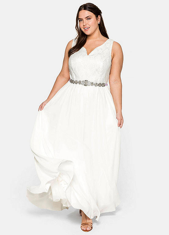 Sequin & Lace Bridal Dress